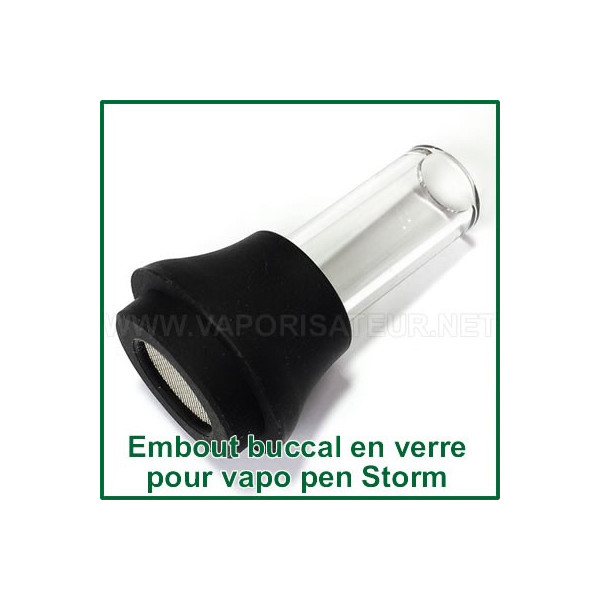 Embout d'inhalation en verre pour vaporisateur pen Storm