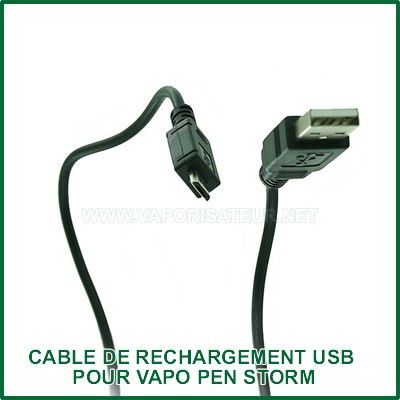 Câble de charge USB pour vapo pen Storm
