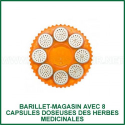 Barillet de rangement de 8 capsules doseuses Mighty, Crafty, Plenty et Volcano Easy Valve