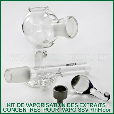 Kit E-nail complet permettant la vaporisation des extraits concentrés liquides SSV